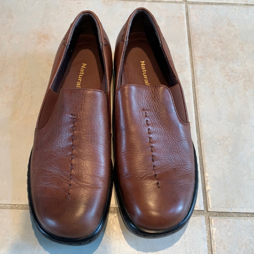 Naturalizer Brown‎ Leather Slip-On Loafers Comfort Flats Women’s
